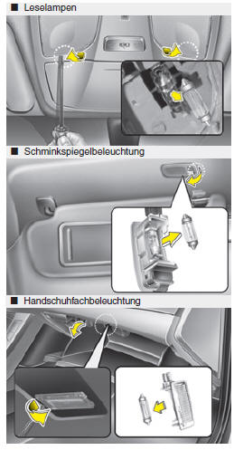 Glühlampe der Kennzeichenbeleuchtung ersetzen (Limousine)