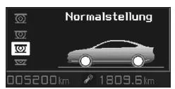 Normale Fahrstellung
