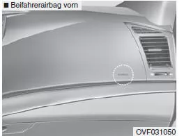 Fahrer- und Beifahrerairbag vorn (ausstattungsabhängig)