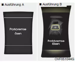 Feststellbremse lösen