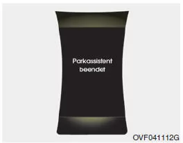 Einparkhilfe beendet