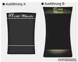 Um die Höchstgeschwindigkeit einstellen