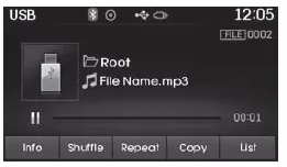 Menü USB-Modus