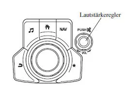 Bedienung des Lautstärkereglers