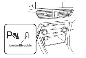 Bedienung der Einparkhilfe