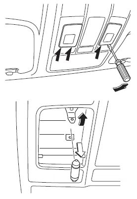Deckenleuchten/vordere Kartenleseleuchten