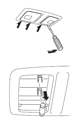 Hintere Kartenleseleuchten