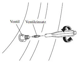 Verwendung des Notreparatursatzes