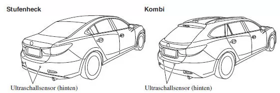 Ultraschallsensor (hinten)