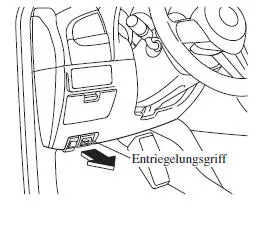 Öffnen der Motorhaube