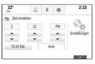 Uhrzeit einstellen