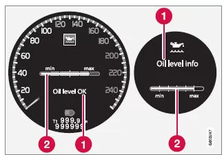 Motor mit elektronischem Ölstandgeber