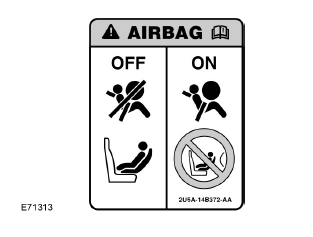 Ausschalten des Beifahrer-Airbags