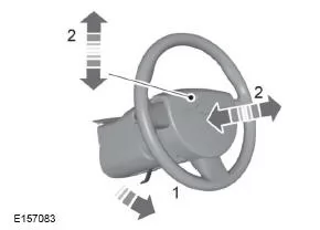 Einstellen des Lenkrads - Fahrzeuge ausgestattet mit