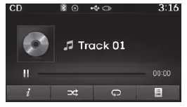 Menü Audio-CD-Modus