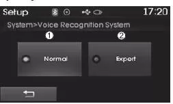 Spracherkennungsmodus einstellen (ausstattungsabhängig)