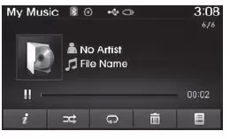 Dateien aus "Meine Musik" abspielen / Wiedergabe unterbrechen (Pause)