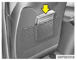 Tasche an der Sitzlehne