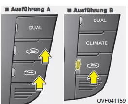 Frischluft-/Umluftschaltung
