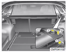 So bauen Sie die Laderaumabdeckung aus