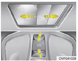 Bei geschlossener Sonnenblende