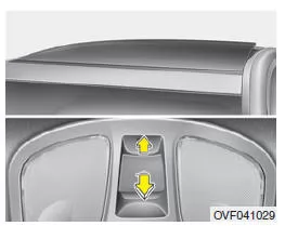 Bei geschlossener Sonnenblende