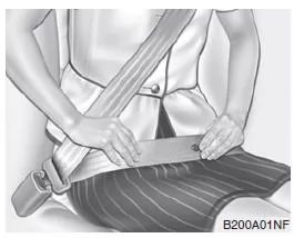 Um Ihren Gurt anzulegen