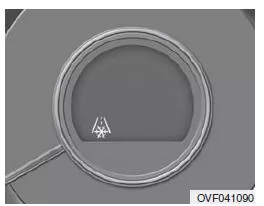 Warnleuchte "Fahrbahn vereist" (ausstattungsabhängig)