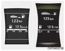 Kraftstoffverbrauch (km oder Meilen, l/100 km, km/l oder MPG)