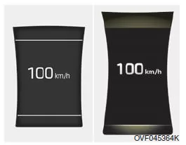 Digitaler Tachometer (km/h oder MPH) (ausstattungsabhängig)