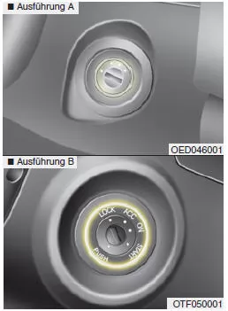 Zündschlossbeleuchtung