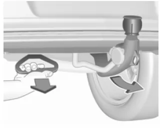 Kugelstange einklappen/ verstecken