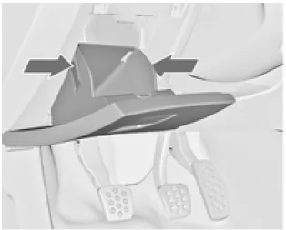 Sicherungskasten in der Instrumententafel