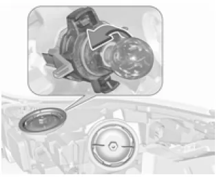 Vordere Blinkleuchte