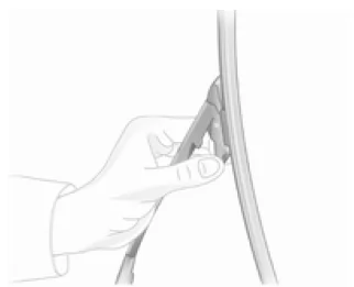 Wischerblatt an der Heckscheibe