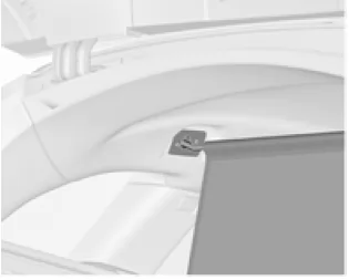 Sicherheitsnetzkassette hinter den Rücksitzen