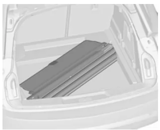Sicherheitsnetze und Laderaumabdeckung verstauen