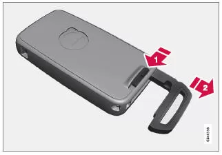 Entfernen des Schlüsselblatts