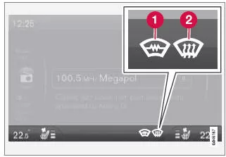 Entfeuchtung und Enteisung der Windschutzscheibe