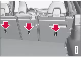 Kindersitz - Befestigungspunkte oben