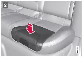 Zwei-Stufen-Sitzkissen* - Herunterklappen